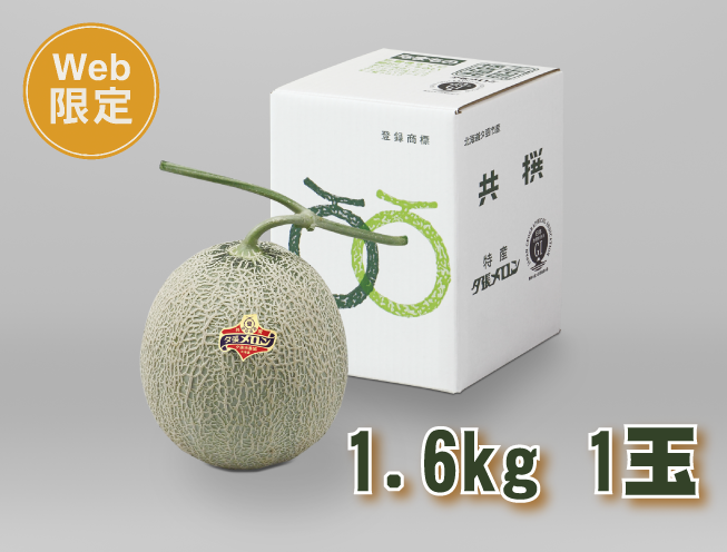 【送料込】夕張メロン【良品】　1.6kg×1玉