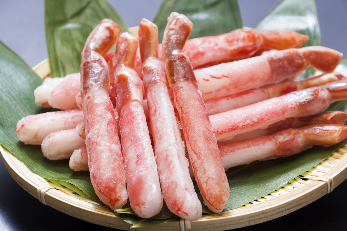 生冷凍ずわい蟹　棒ポーション【生食可】　500ｇ　袋入
